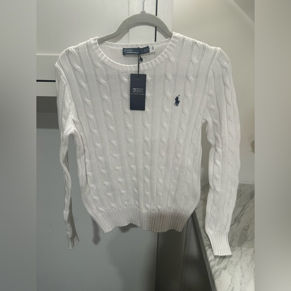 Ralph Lauren Sweaters - Ralph Lauren Women's White Cable Knit Sweater